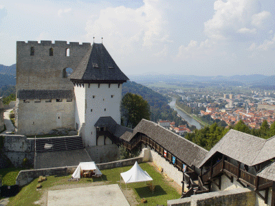 Foto van het kasteel van Celje