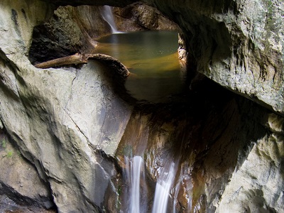 Zicht op de grotten van skocjan